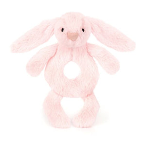 Jellycat bashful pink bunny rattle pure baby