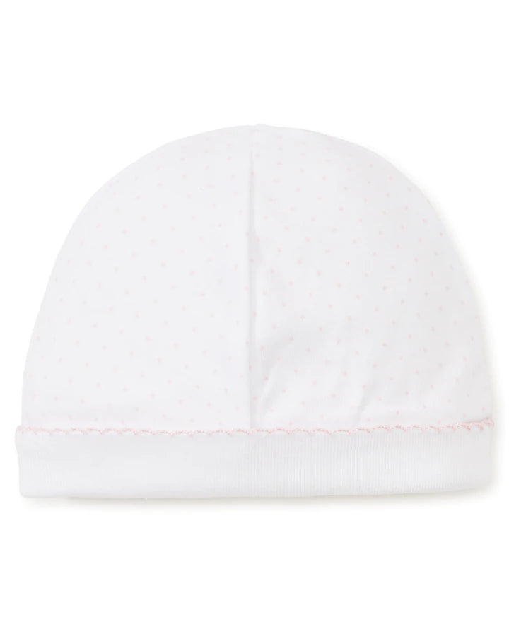 Kissy Dots Print White/Pink Hat