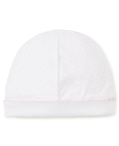 Kissy Dots Print White/Pink Hat